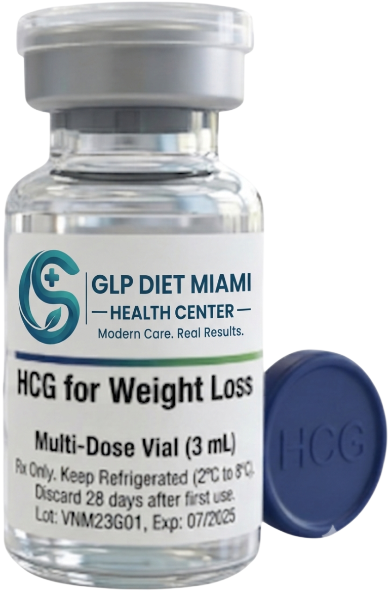 HCG for Weight Loss multi-dose injection vial at GLP Diet Miami